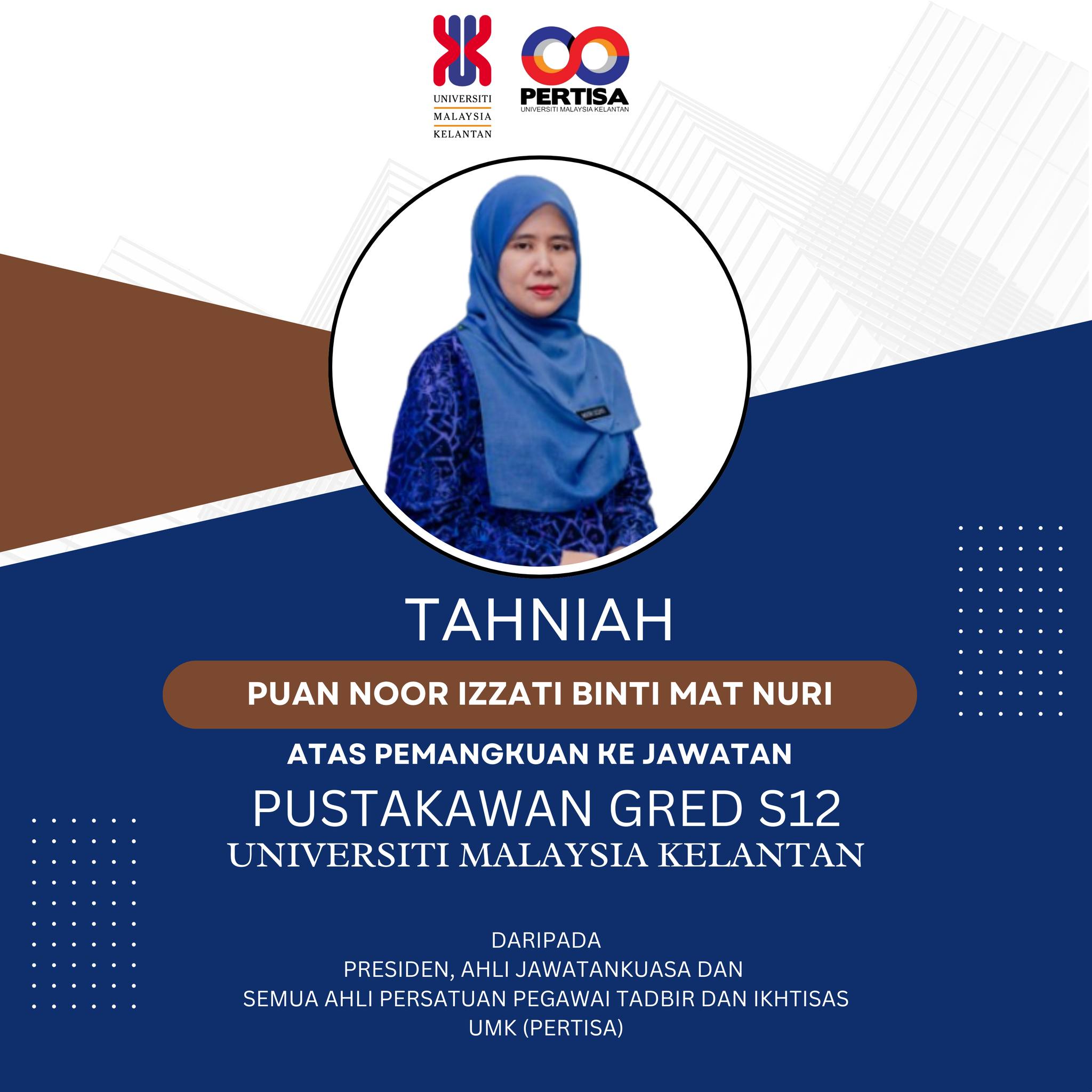 PERTISA UMK Mengucapkan Sekalung Tahniah - 2