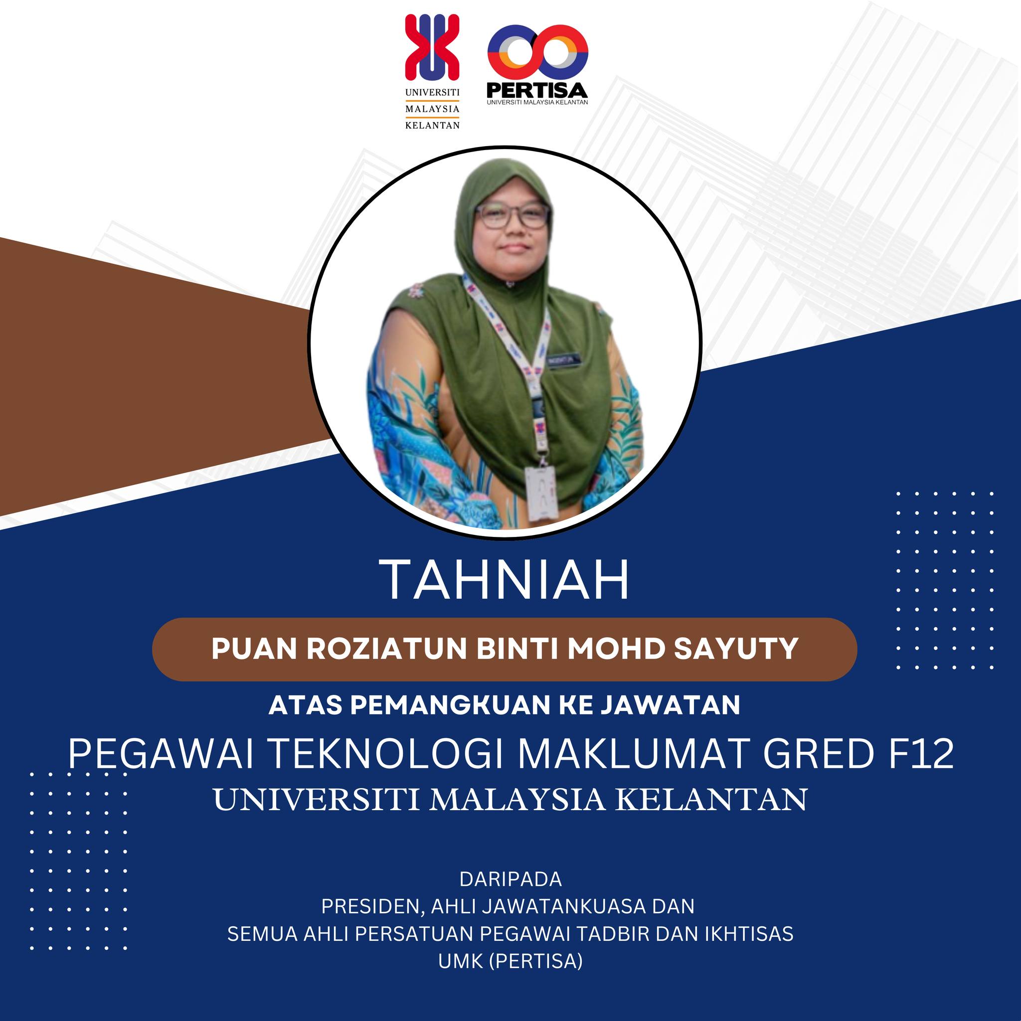 PERTISA UMK Mengucapkan Sekalung Tahniah - 7