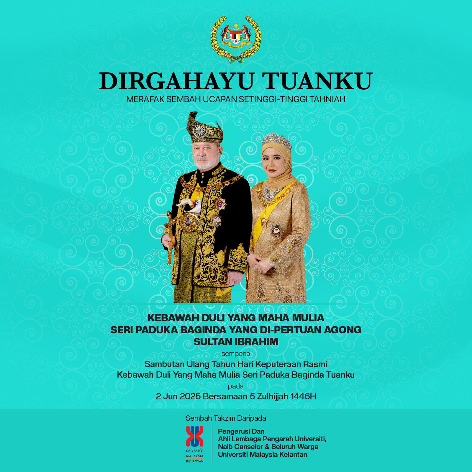 Sambutan Ulang Tahun Hari Keputeraan Rasmi Kebawah Duli Yang Maha Mulia Seri Paduka Baginda Tuanku