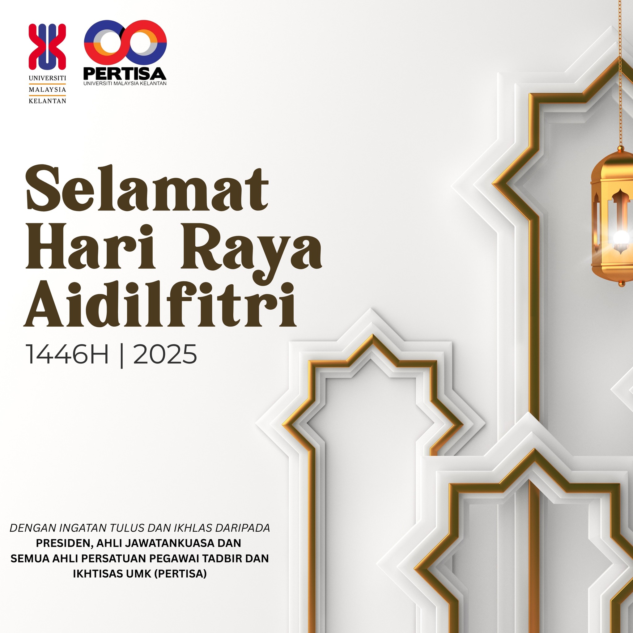SELAMAT HARI RAYA 1446H MAAF ZAHIR DAN BATIN DARI PERTISA UMK.