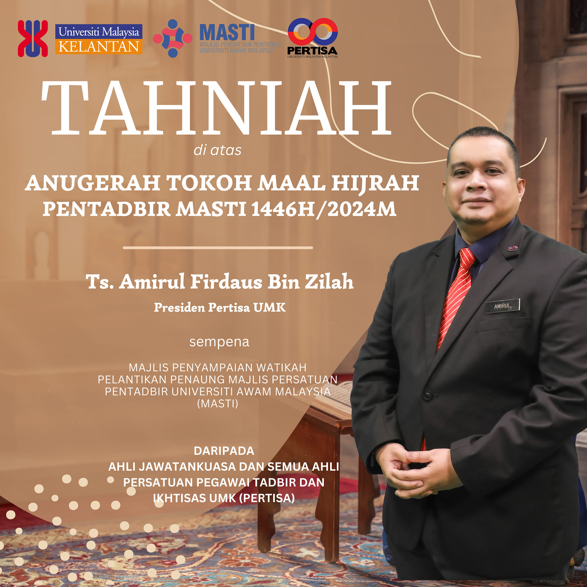 Anugerah Tokoh Maal Hijrah Pentadbir MASTI 1446H / 2024M